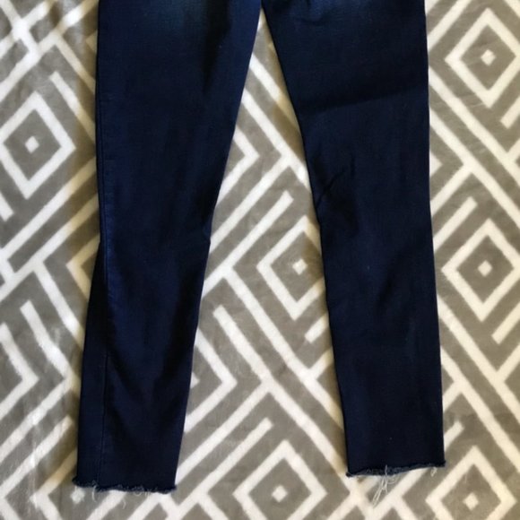 SO - GIRLS Midrise Dark Distressed Skinny Jeans/Jeggings NWT - Picture 4 of 6
